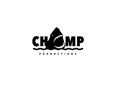 Chomp Productions chomp jaws bite logo mark productions shark teeth