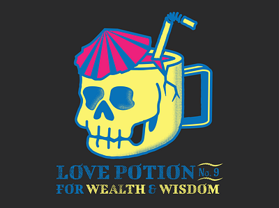love potion design illustration skull skull art skull logo skulls vector vector art