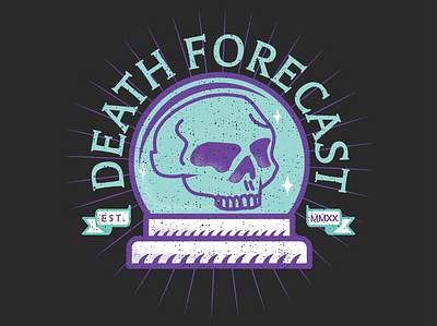 death forecast skull skull art skull logo vector vector illustration vectorart vintage