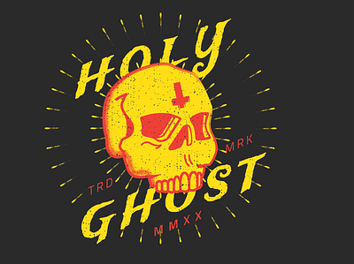 holy ghost illustration skull skull art skull logo skulls vector