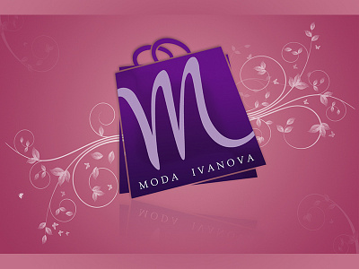 Moda Ivanova fashion logo pink purple