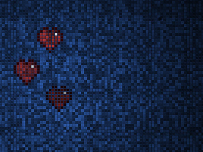 Love Pixels! blue games heart love old fashioned pixel art pixels red texture