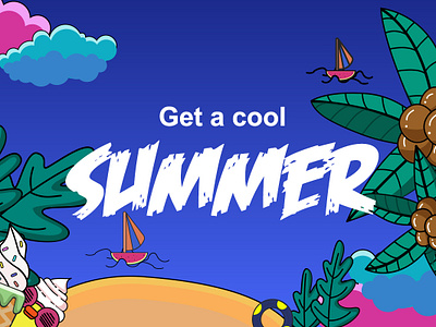 Get a cool summer illustration