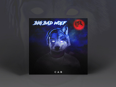 Big bad wolf album cover album art album artwork album cover album cover art album cover design artwork cover art cover artwork digital art digital illustration digital painting digitalart glowing halfmanhalfwolf single cover wolf wolfman