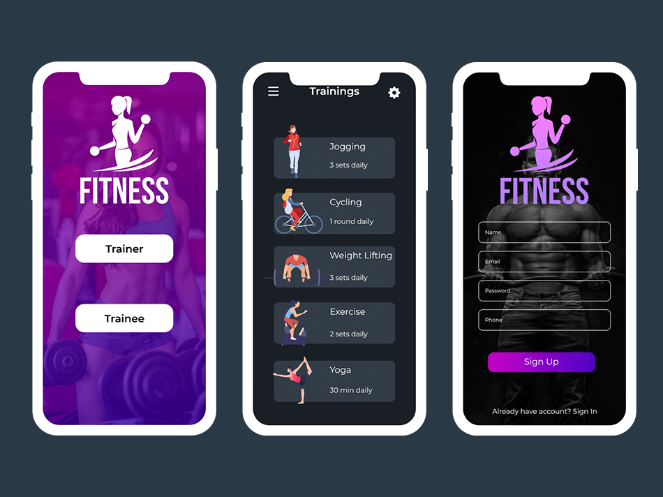 Fitness App UI Concept by Waqar Azeem on Dribbble