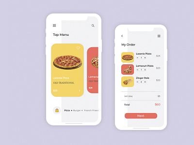 Food Order Delivery App UI Concept