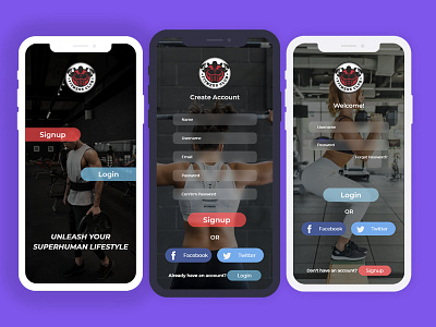 Fitness App UI Concept