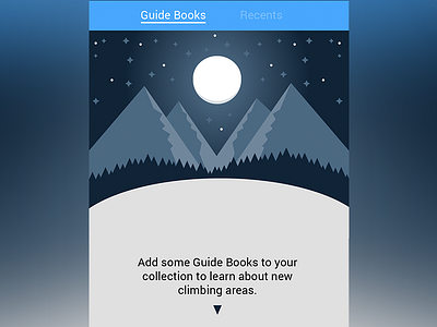 Climbing App Empty State