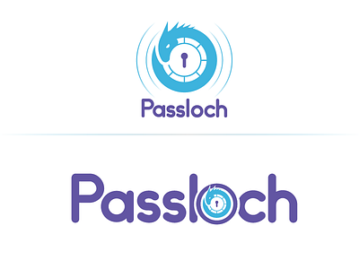 Passloch Mark branding icons lochness lochness monster logo mark making monster nessy process security version 2