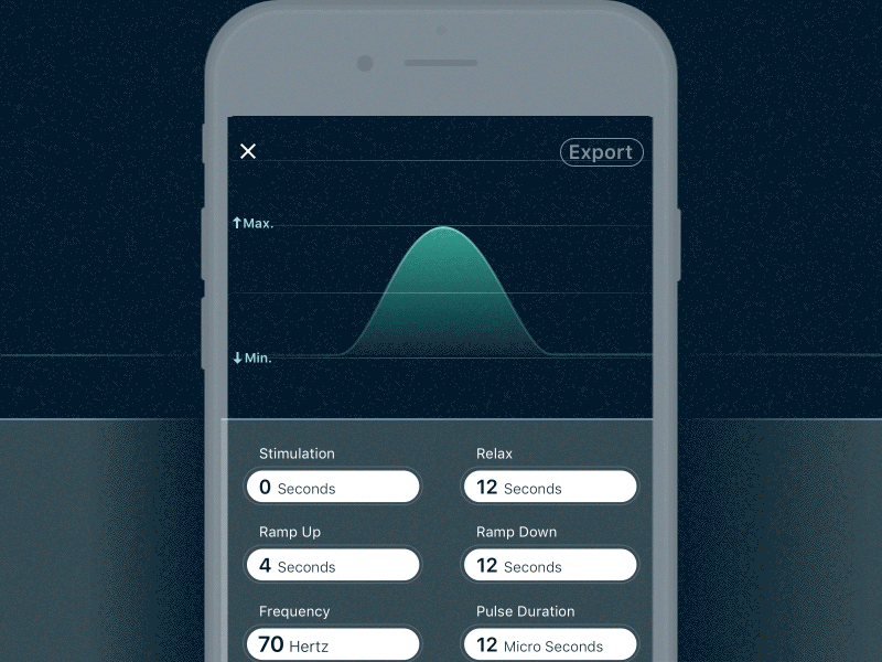 Graph Helper animated animation electricity form graph healthcare physical therapy ui