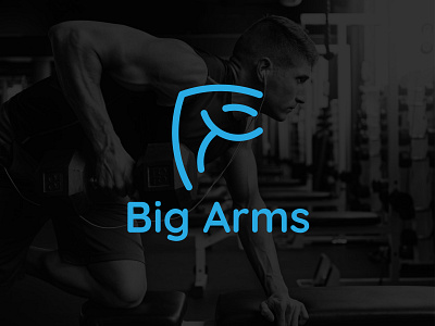 Big Arms body fitness logo brand identity branding company logo design ideas fitness logo gym logo logo branding logo design logo inspiration logo trends 2021 modern logo tech logo top logo design unique logo