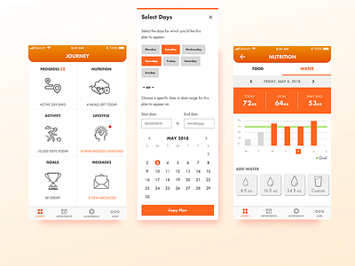 Health Monitor App design