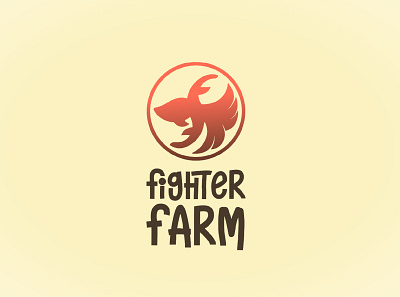 Fighter farm animation branding graphic design logo