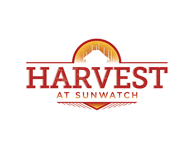 Harvest at SunWatch ancient children event gradient history kids logo museum slab texture type
