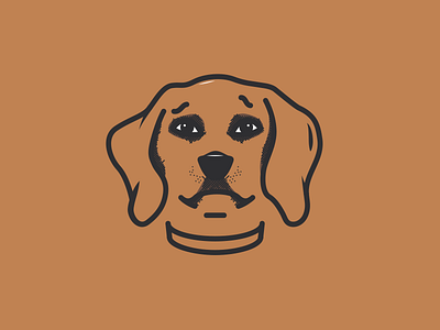 Maggie beagle bold color dog graphic lines patchwork shading simple strong vector