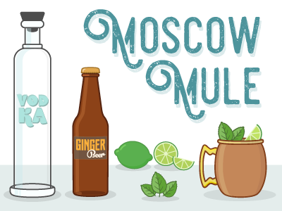 Moscow Mule Illustration illustration line art line drawing simple drawing