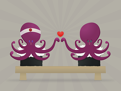 Tako Date design challenge illustration octopus sketch app