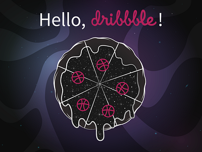 Hello, Dribbble! debut first shot hello dribbble illustration vector