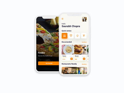 Foodie - Food delivery app app delivery app design fooddelivery ui uidesign ux