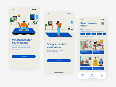 Meditation App UI app design ui uidesign