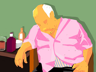 drunk animation illustration wallpaper