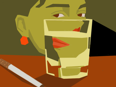 Break digital illustration drawing drink illustration