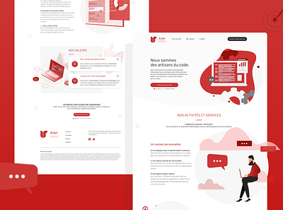 Informatics Landing Page uidesign uxdesign webdesign website