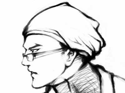 jedi drawing glasses illustration ink drawing wacom