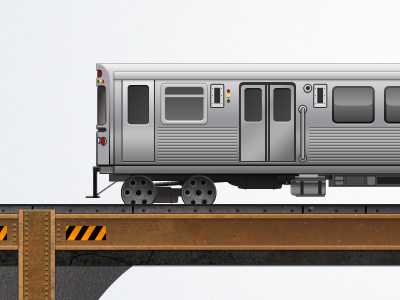 Train chicago train illustration