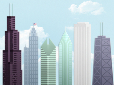 Chicago buildings chicago illustration landmark