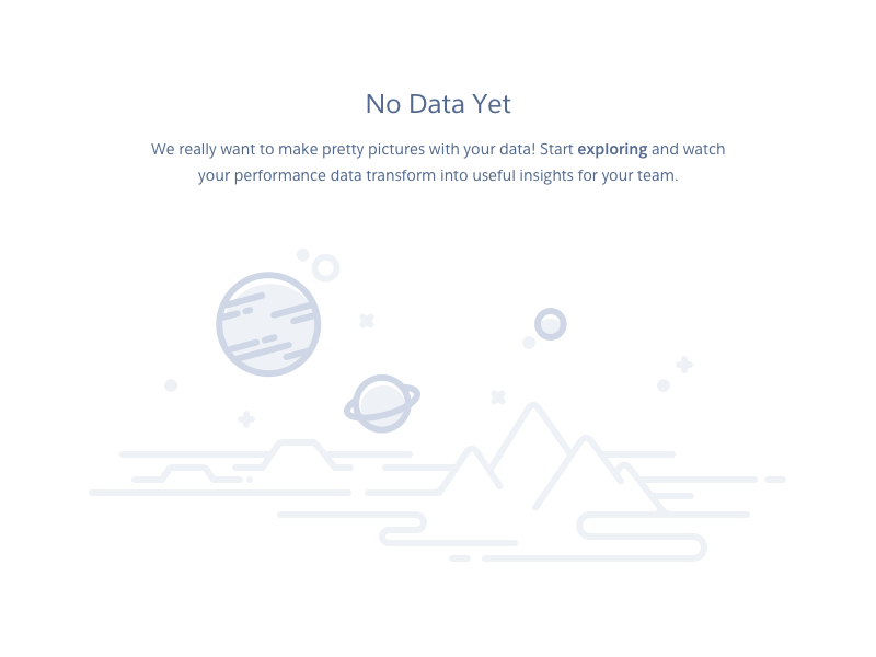 Explore empty state illustration universe space explore