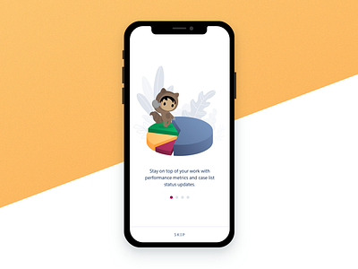 Onboarding illustration mobile salesforce trailhead ui