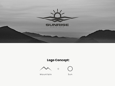 Sun Rise Logo branding design flatdesign illustation logo logodesign logomark simple design vektor