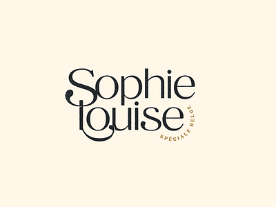 Sophie Louise beer design lettermark logotype mark speciale belge typography vintage