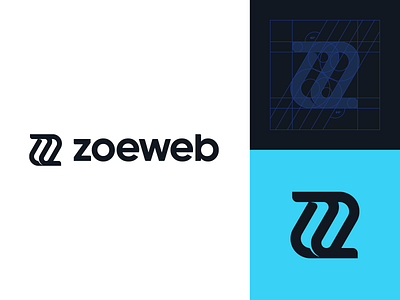 Zoeweb brand branding design icon logo logotype mark monogram rebranding typography z zoeweb