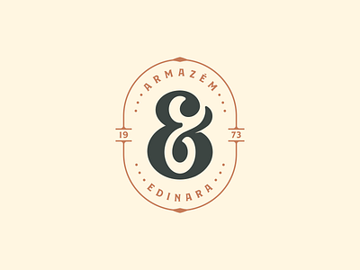 Armazém Edinara armazem brand brand design branding design edinara logo logotype typography vintage logo