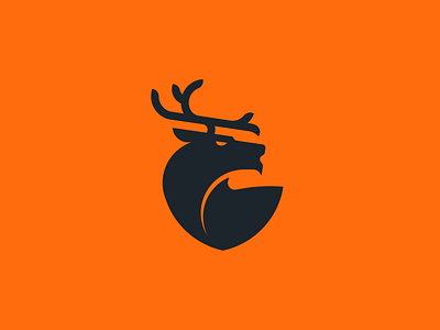 Deer animal brand brand design branding deer design illustration logo logotype santo huberto