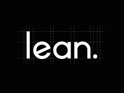 Lean logo guidelines blackandwhite bold branding clean contemporary design flat graphic design graphicdesign guidlelines lean logo logo design logodesign logos logotype minimal modern typograhy vector