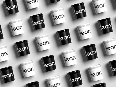 Lean 3d art blackandwhite brand identity clean contemporary design flat graphic design illustration logo logodesign logotype minimal modern package design premium render typography visualization