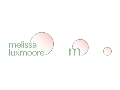 Melissa - Responsive Logos branding circle clean design flat gradient graphic design health illustrator logo logo design medical minimal modern pastel shades simple typography vector wellness