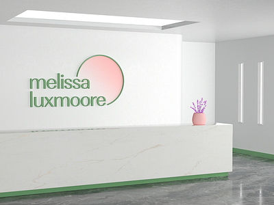 Melissa Luxmoore - Entrance 3d brand identity branding cinema 4d clean contemporary design flat gentle graphic design health logo logo design minimal octane pastel render typography visualization wellness