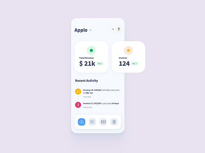 Invoice Manager - Motion Design | Android App android app animation app design design figma interface invoice invoice manager management management app motion design motion graphics ui ui design ux design