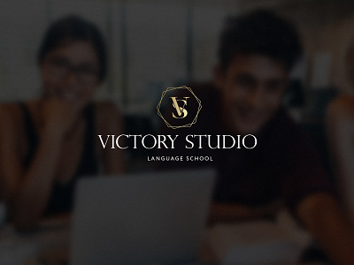 Victory Studio logo brand branding design illustrator logo logotype minimal vector