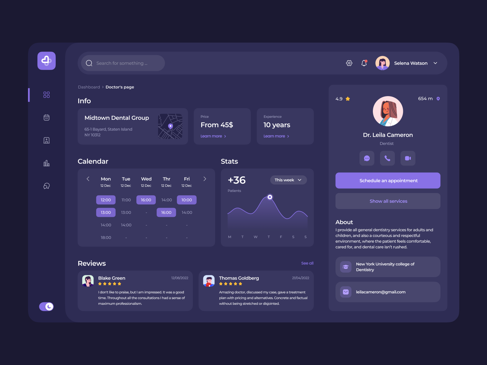 Healthcare Platform — Web App By Liza Kostoreva For Fireart Studio On 