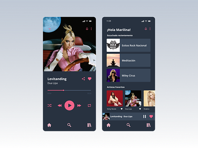 Music Player | Daily UI #9 009 app dailyui dailyui009 dailyui9 design figma listen music musicplayer reproductor de musica ui