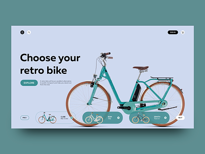 Retro bikes bikes bikeshop design interface online store shop shot ui uiux ux web web design webpage website