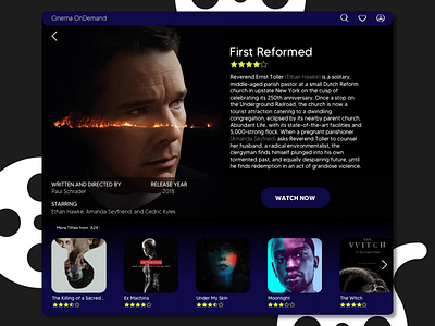 Cinema OnDemand - Design Challenge design information architecture minimal movie sketch ui ux ux design webdesign