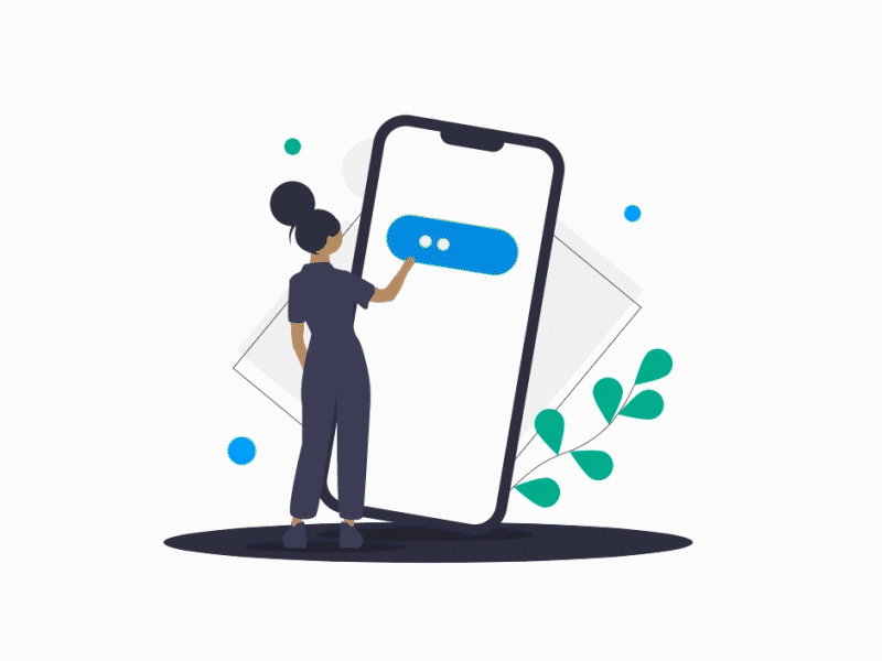 One Time Password - OTP animate animated gif animation design flat animation happy illustration local african mobile phone mobile phones one time password otp password