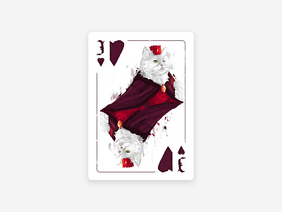 Playing Cards - Jack Biber ace of spades cat illustration diamonds hearts illustration photoshop playing cards print spades