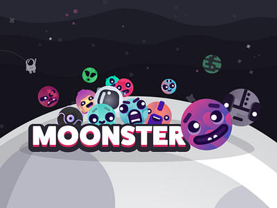 Moonster - Mobile Game android android games animation character design game design ios ios games mobile game motion graphic ui design